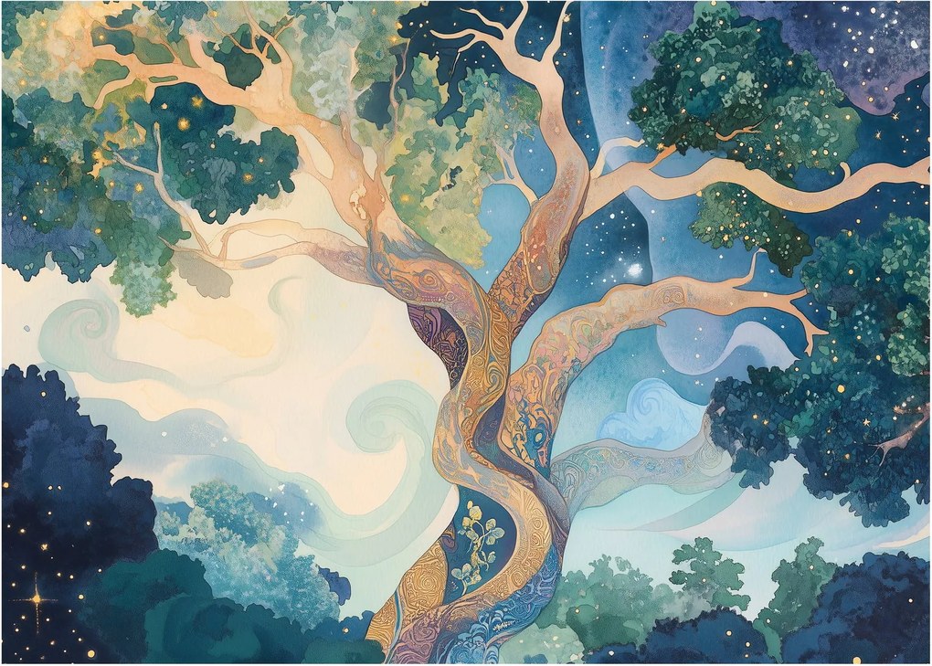 Obraz – Vesmírny strom (70x50 cm)