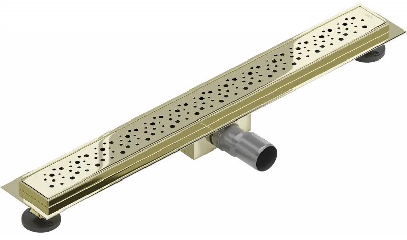 Mexen Flat M12 nerezový sprchový žľab  60 cm, zlatá, 1521060-15