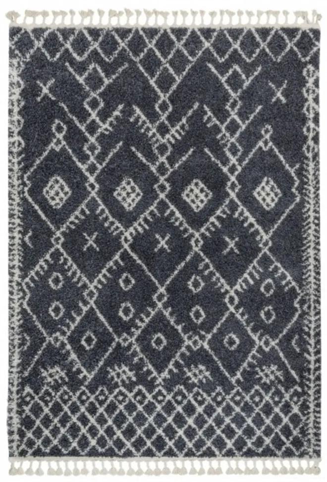 Kusový koberec Shaggy Akira šedý, Velikosti 140x190cm