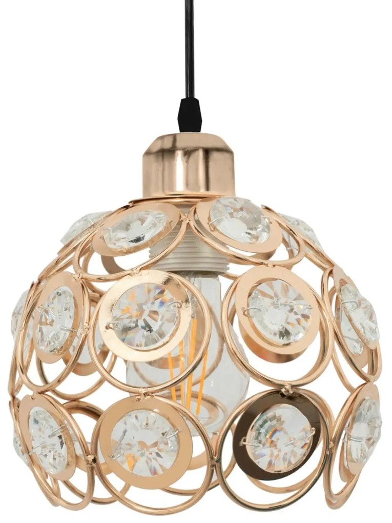 Stropné svietidlo TooLight Loft Crystal I zlaté
