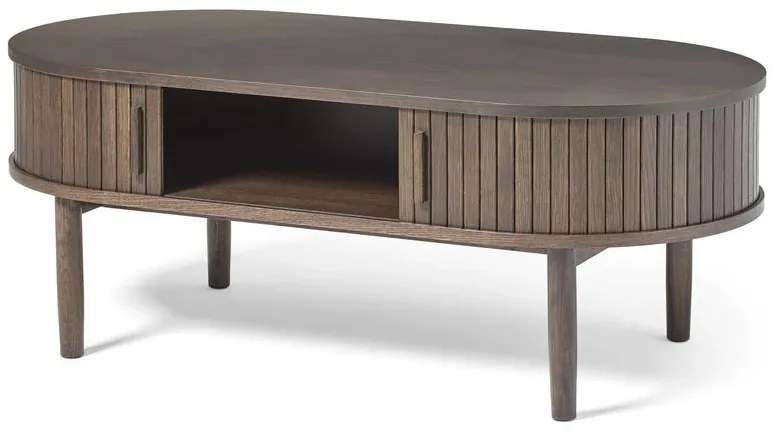 Dizajnový konferenčný stolík Palomino 120 cm tmavohnedý dub