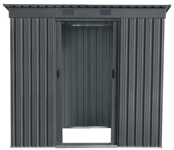 Záhradný domček BestBerg ZDR-2A / 2,4 m² / 110 x 217 x 191 cm / sivá