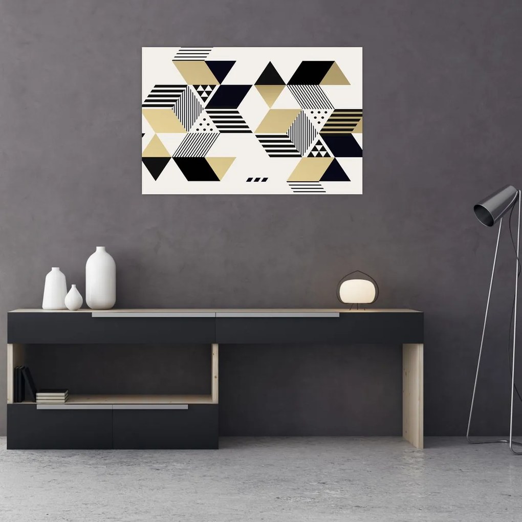 Obraz - Geometrické tvary N⁰1 (90x60 cm)