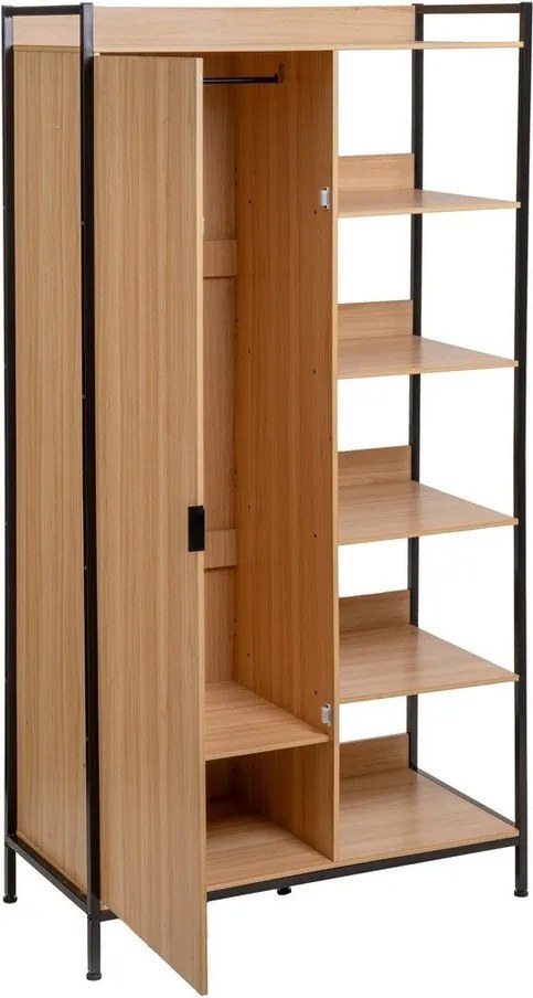 Otvorená šatníková skriňa v prírodnej farbe 100x190x48 cm Armarios – Casa Selección