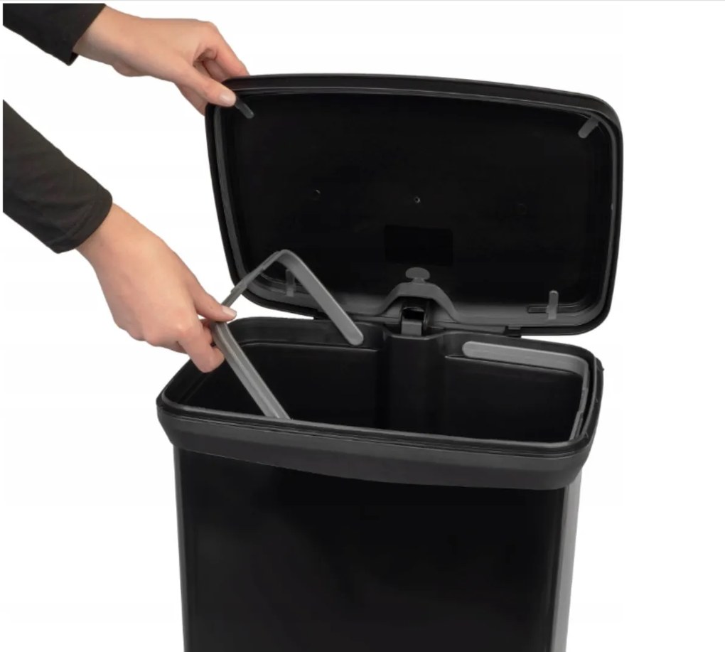 Curver Odpadkový kôš DECO BIN 50 l, čierny