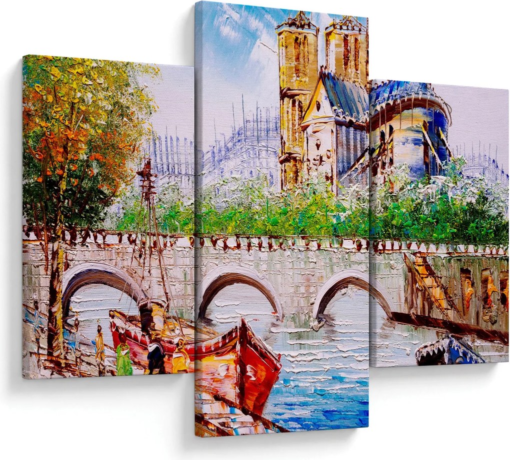 Obraz - Olejomaľba mesta (90x60 cm)