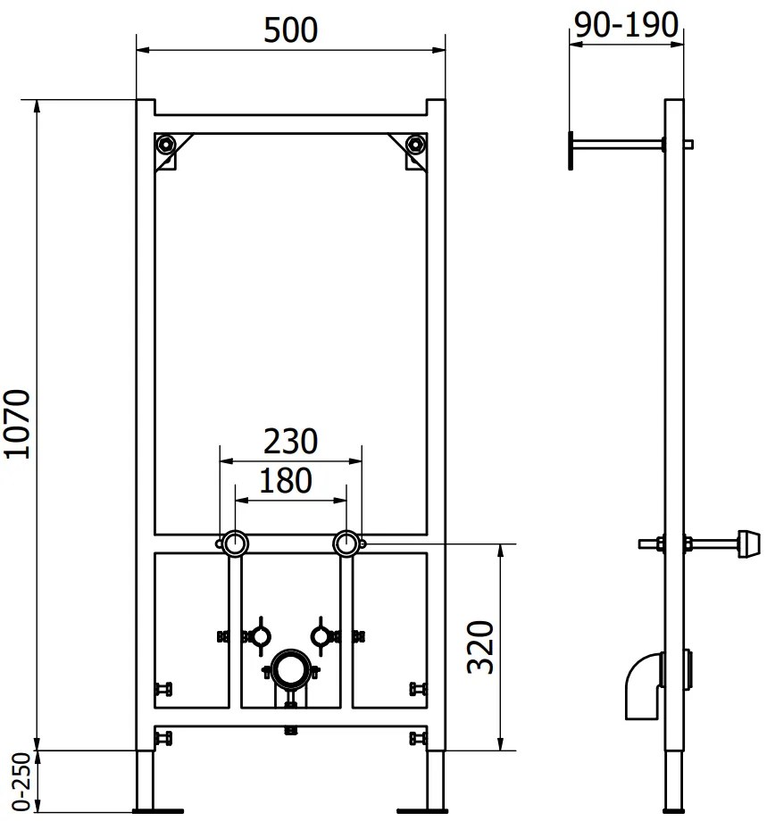 Mexen Fenix B, podomietkový bidetový modul so závesným bidetom Sofia, biela, 69935544800