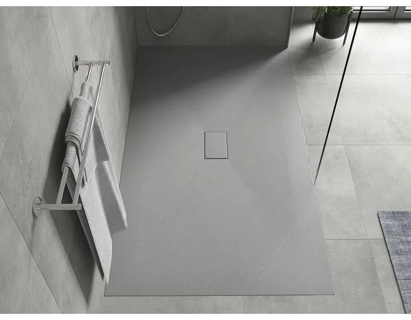 Mexen Hugo, SMC obdĺžniková sprchová vanička 160 x 100 cm, šedá, 42611016