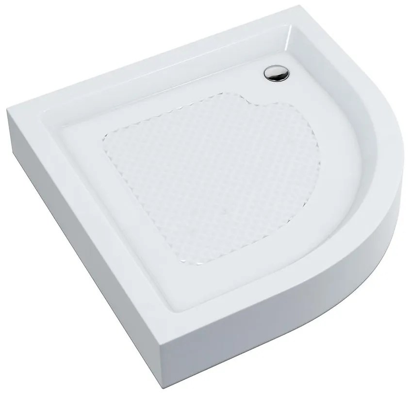 Polokrúhla vanička 80x80x16 vstavaná R55 AQM352L