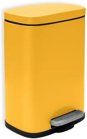 Spirella Spirella pedálový odpadkový kôš akira matná šafranovo žltá oceľ 5 l 10.20818