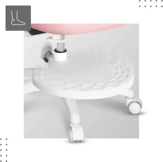 Detská otočná stolička Mark Adler Junior 5.0 Pink