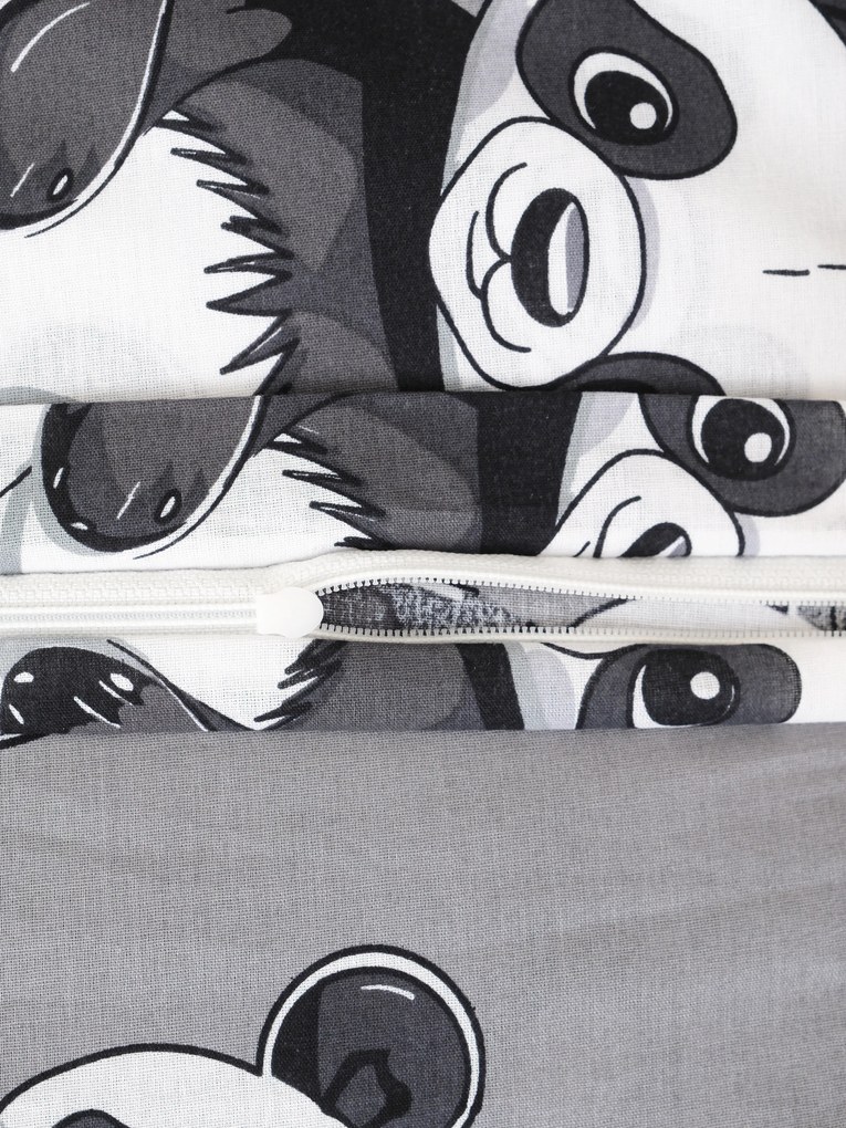 Bavlnená obliečka na vankúš Renforcé 40 × 60 cm - Panda