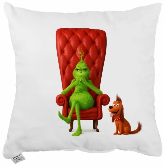 Vianočný vankúš Grinch 40x40 cm EMI