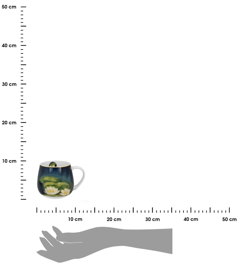 Porcelánový hrnček Monet Nenufars 430 ml