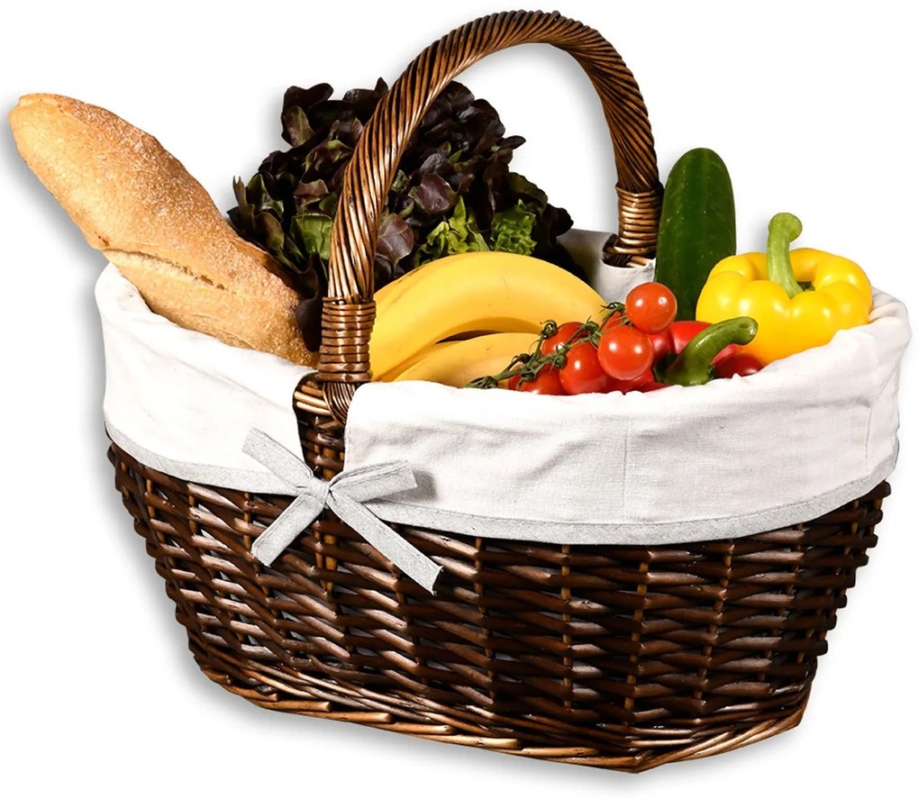 Košík na ovocie Basket Dark, 45x34x37 cm