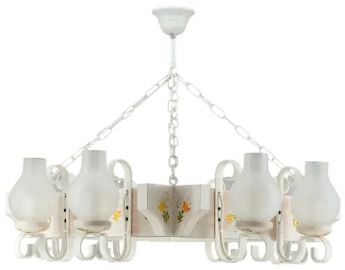 Brilagi - Luster na reťazi QUEEN 8xE14/40W/230V buk/krémová