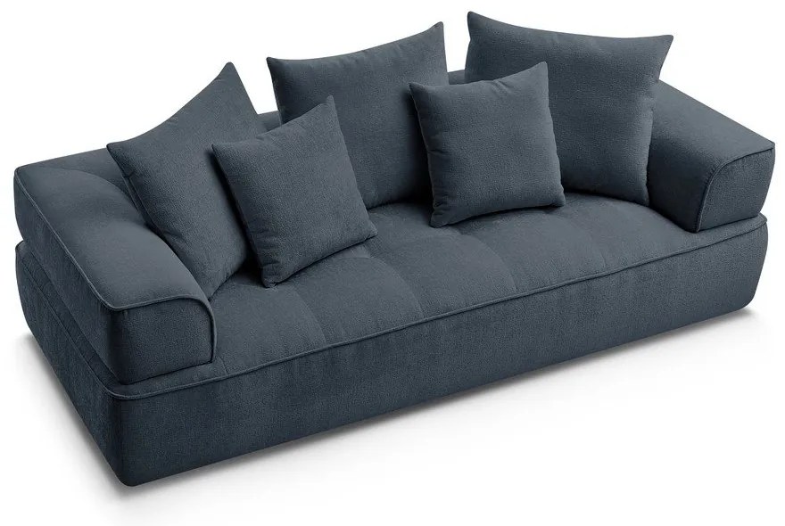 Tmavomodrá ženilková pohovka 237 cm Whesley – Bobochic Paris