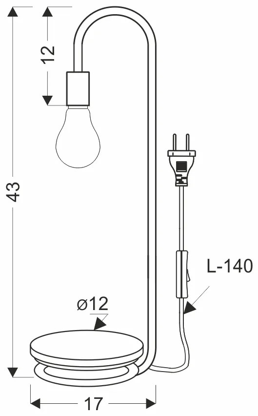 PROXIMA.store - Minimalistická stolná lampa ABI