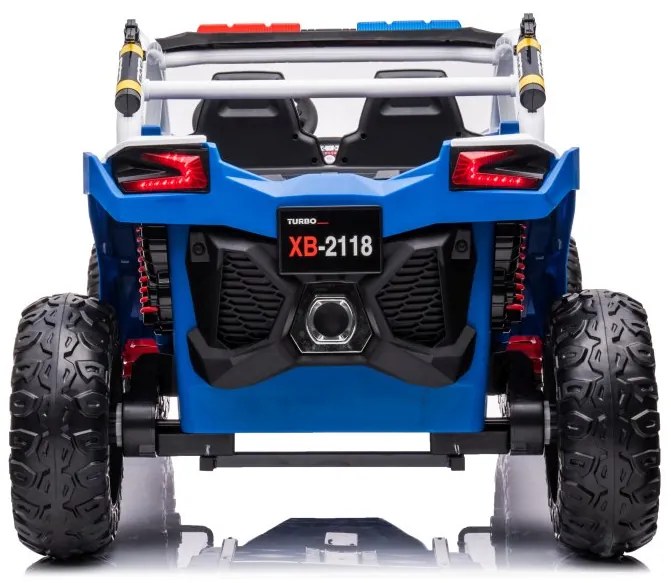 LEAN CARS ELEKTRICKÉ AUTÍČKO BUGINA XB-2118 POLÍCIA - 4x4 - Modrá - 4x45W - BATÉRIA - 24V7Ah- 2024