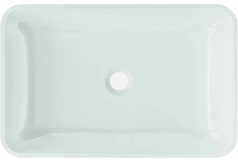 Mexen Megan, sklenené umývadlo na dosku 56 x 36 x 11 cm, biela, 24135630