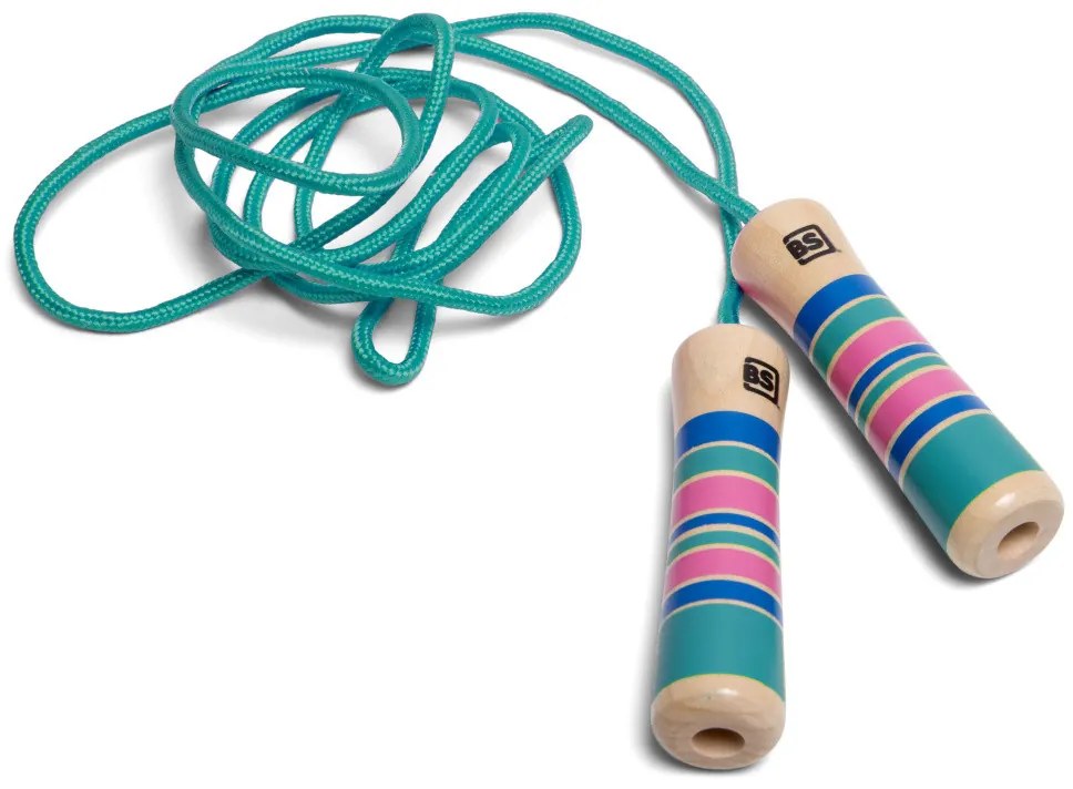 Švihadlo s drevenou rukoväťou - tyrkysové