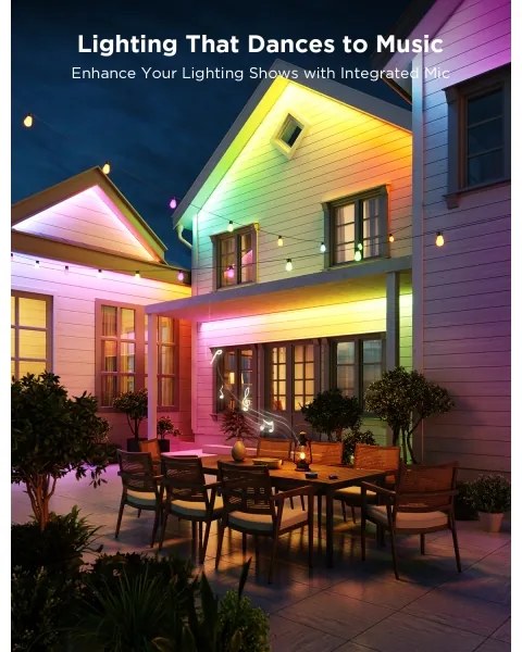 Govee - Outdoor Pro SMART RGBICWW vonkajší LED pásik 10m Wi-Fi IP65