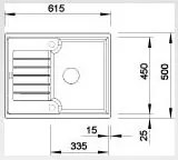 Granitový drez Blanco ZIA 40 S aluminium