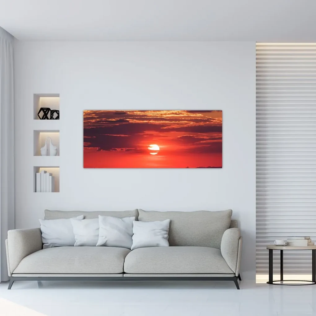 Obraz farebného slnka (120x50 cm)