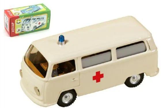 Auto VW Ambulance kov 12cm 1:43 v krabičce Kovap