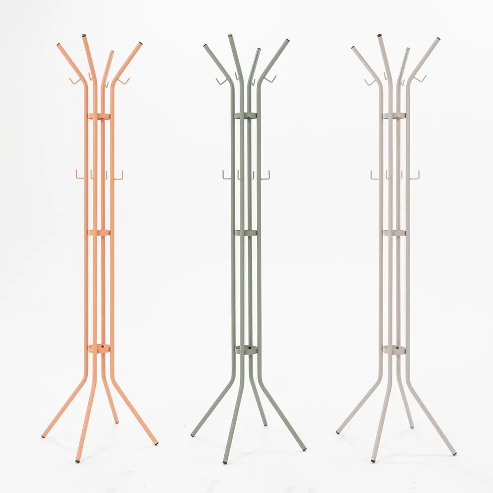 Sivozelený kovový vešiak ø 40x170 cm Jessy – Spinder Design