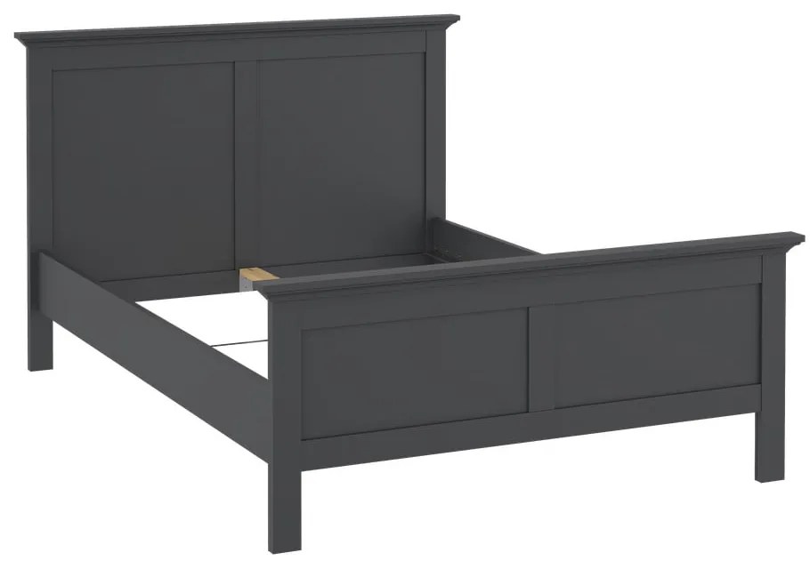 Sivá dvojlôžková posteľ 140x200 cm Paris – Tvilum