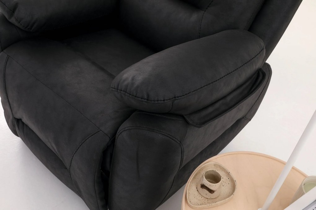 Polohovateľné kreslo Comforto E (čierna). Akcia -18%. Vlastná spoľahlivá doprava až k Vám domov. 1145372