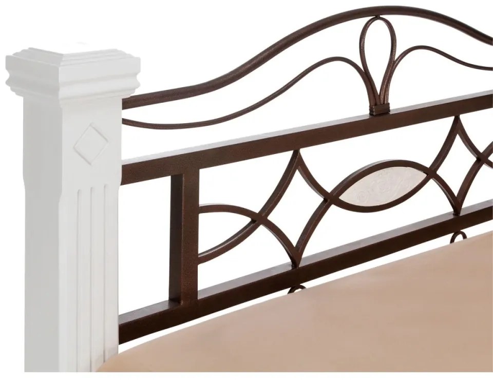 furniture-nabytek.cz - Postel Byzanz 180x200 bílá