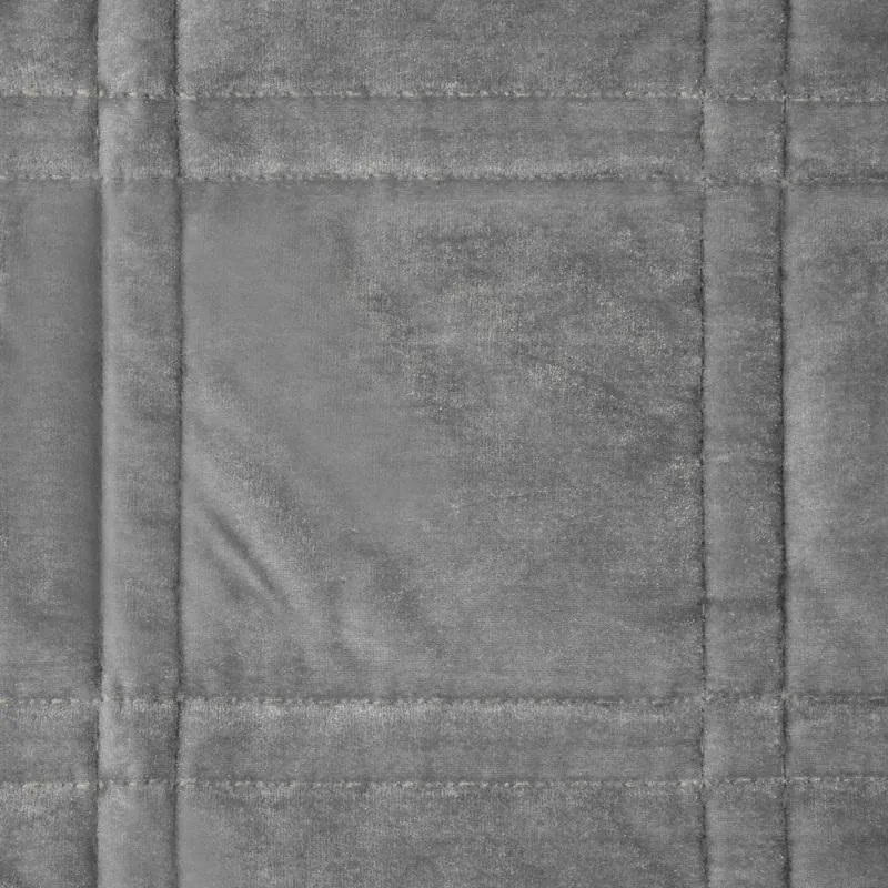 Dekorstudio Luxusný zamatový prehoz na posteľ KRISTIN2 v striebornej farbe Rozmer prehozu (šírka x dĺžka): 170x210cm