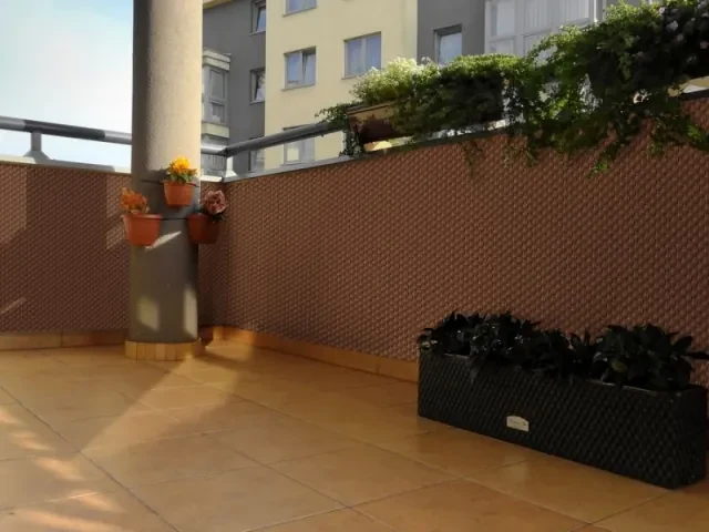 BALKÓNOVÁ ZÁSTENA - UMELÝ RATAN - rozmer a farba na prianie 45 cm RD02 - tmavo hnedá