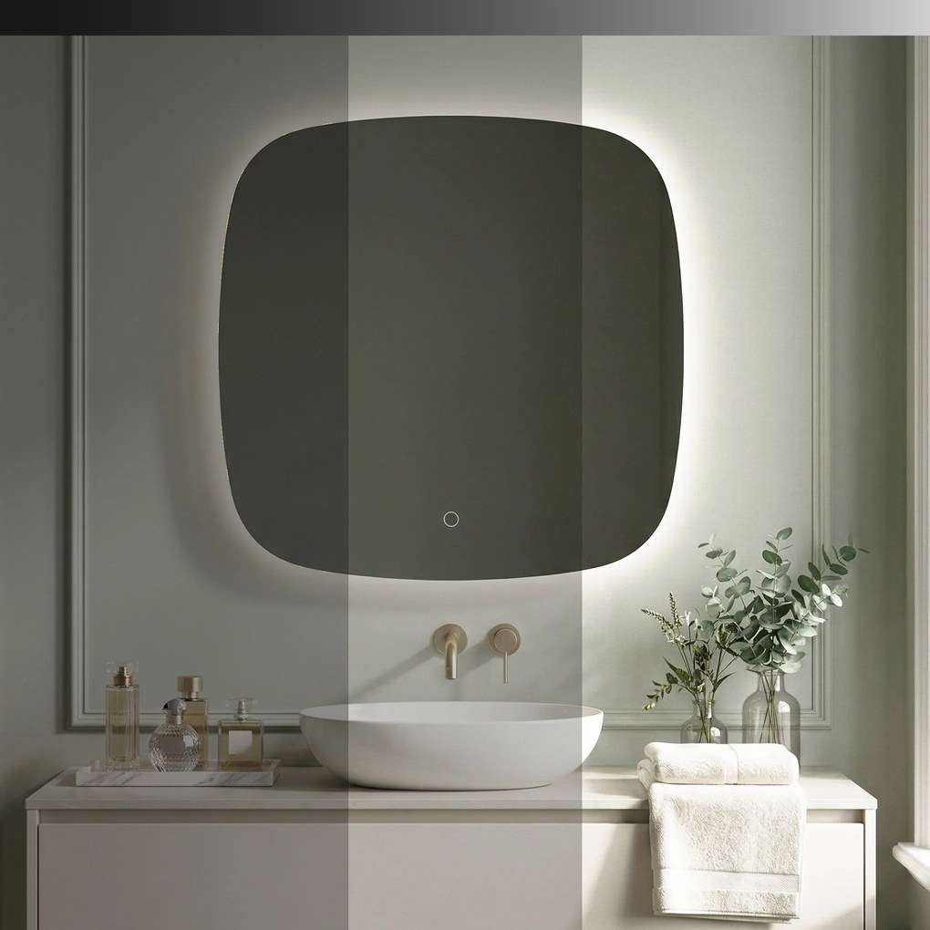 Rea TOP, LED zrkadlo 70x70cm, HOM-01519