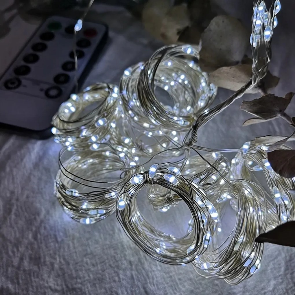 Svetelná LED reťaz Linde 300 diód teplá biela