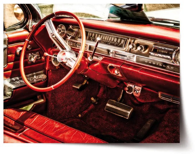 Sablio Plagát Interiér automobilu - 90x60 cm