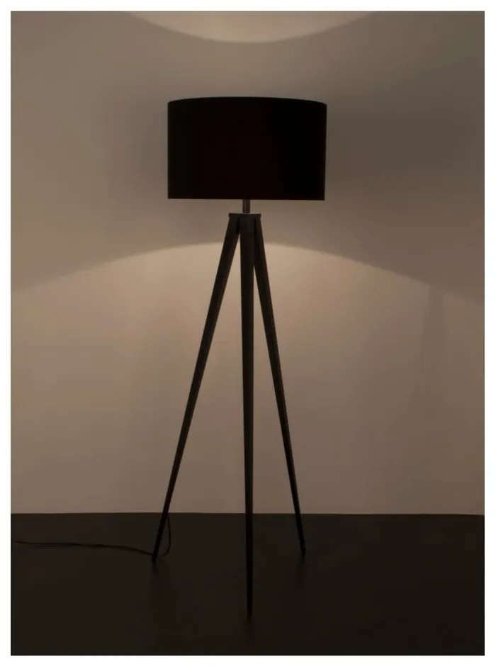 Čierna stojacia lampa Zuiver Tripod