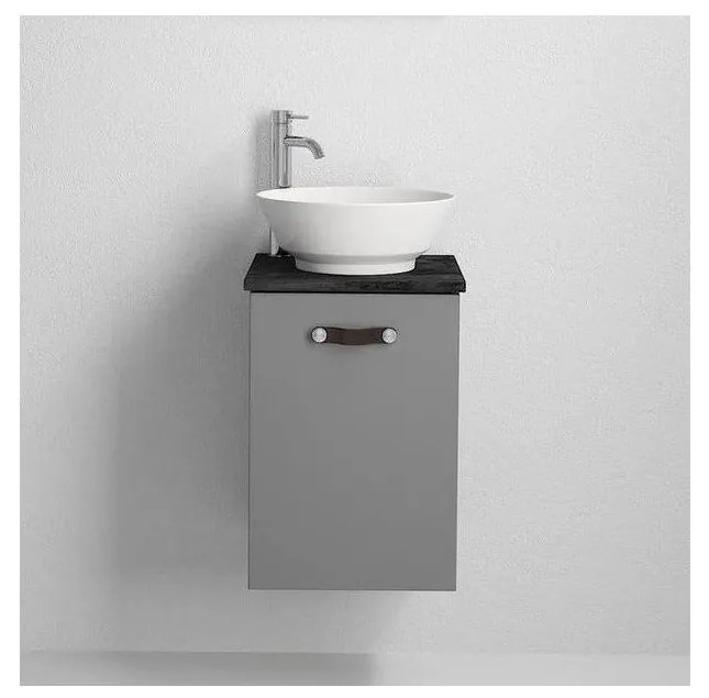 Kúpeľňová skrinka s umývadlom TAARNHOLM sivá