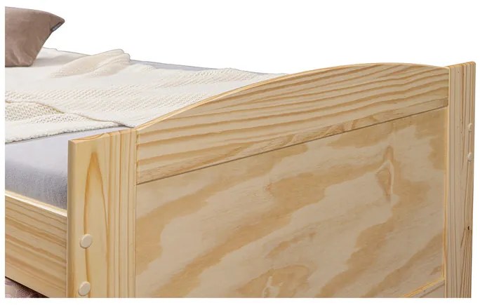 Inter Link Funkčná posteľ s 3 zásuvkami (Marinella – prírodná) (100161881)