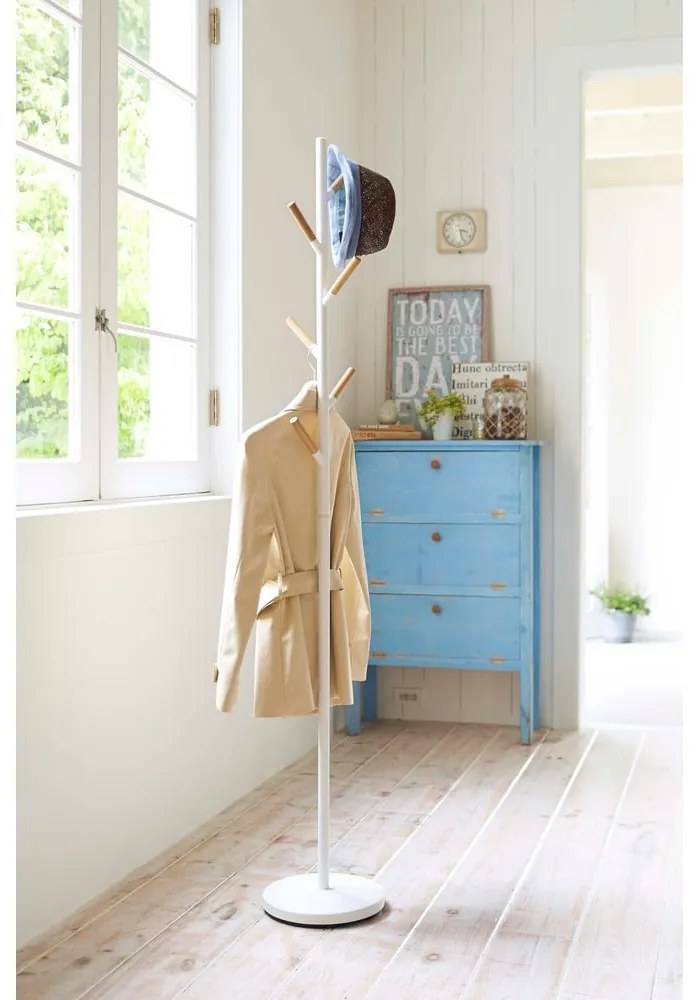 Biely vešiak YAMAZAKI Plain Pole Hanger