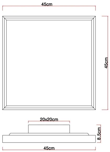 Globo 41595D2 - LED Stropné svietidlo CINDERELA LED/24W/230V 45cm 2700/4500/6500K