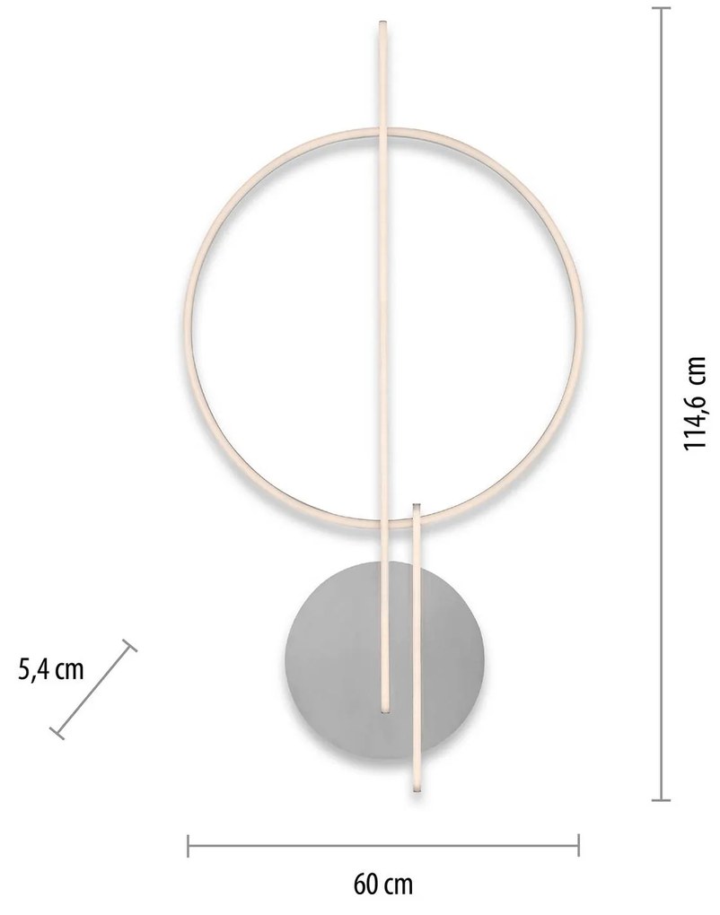 Paul Neuhaus Q-ARKOA nástenné LED svetlo, ZigBee