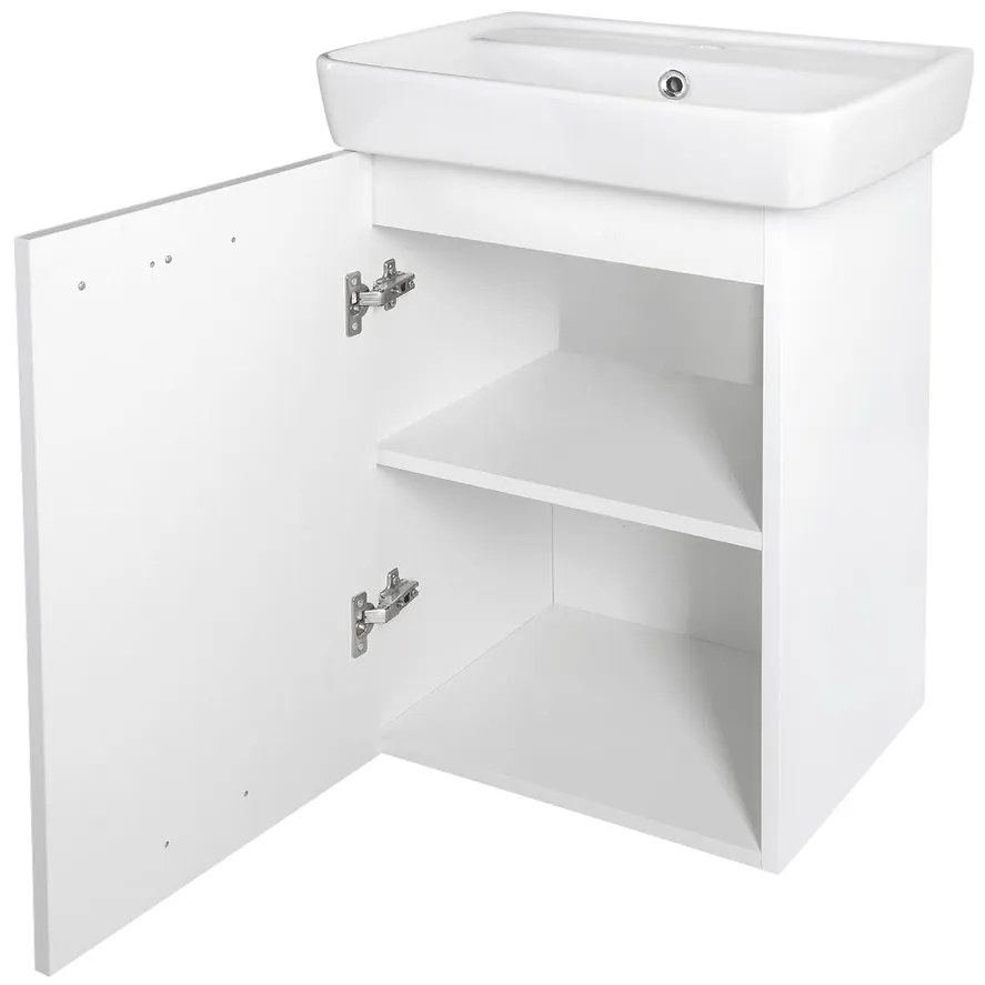 Aqualine Aqualine, ZOJA umývadlová skrinka 41,5x63x37,6 cm, biela, 56372