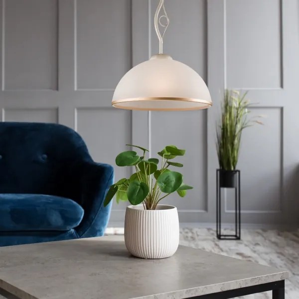 Brilagi - LED Luster na tyči ANTICO 1xE27/60W/230V biela patina