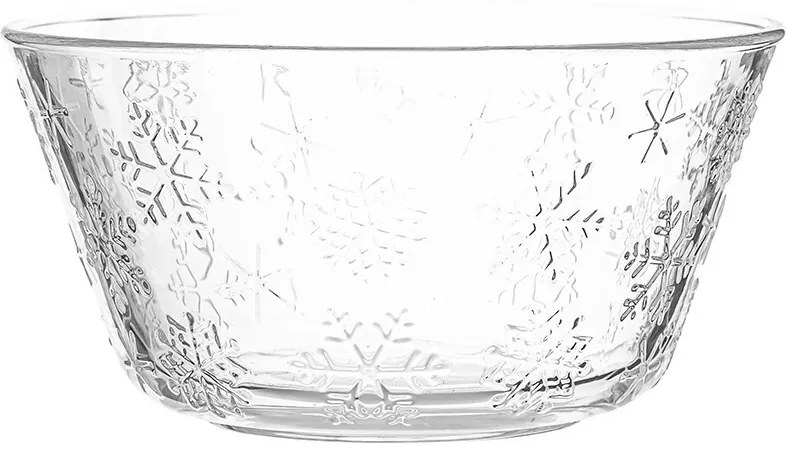 Altom Súprava 6 sklenených misiek Snowflakes 13 cm, 400 ml