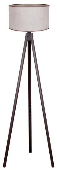 Duolla - Stojacia lampa 1xE27/60W/230V pr. 44 cm béžová/wenge