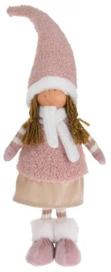 Zimné dievča – ružové 56 cm