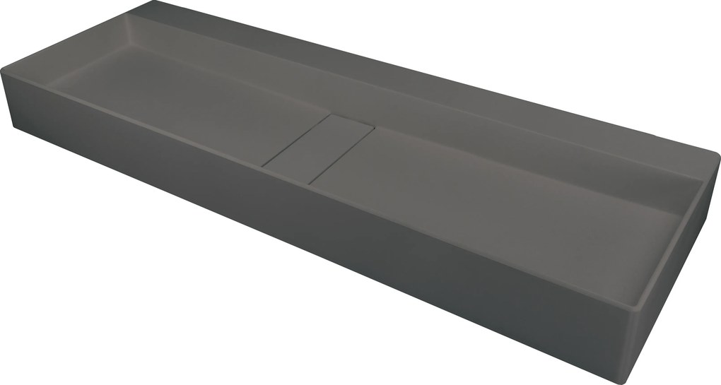 Deante Umývadlo na dosku Blur 100x40 cm - CQB TU1S, granit, antracit metalic